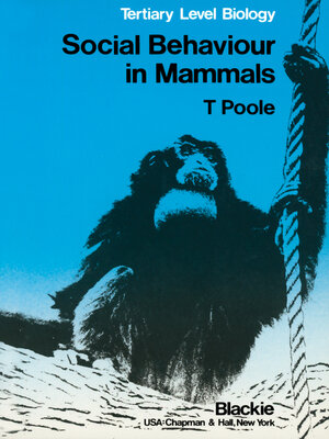 cover image of Social Behaviour in Mammals